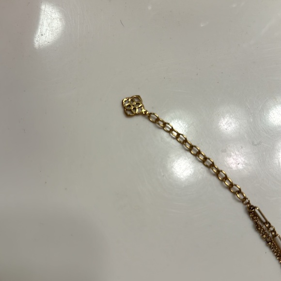 NWOT Kendra Scott Susanna Vintage Gold Multi Strand Necklace in White Abalone - Picture 3 of 4